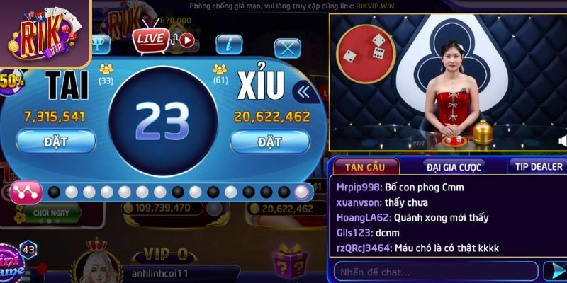 Game tài xỉu đổi thưởng RIKVIP được hiểu là gì?