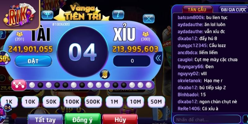 Hướng dẫn chơi tài xỉu RIKVIP tiêu chuẩn
