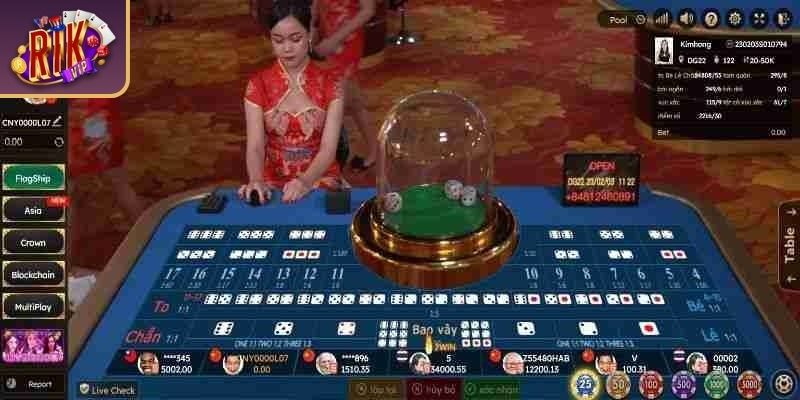 Diễn biến một ván lắc tài xỉu