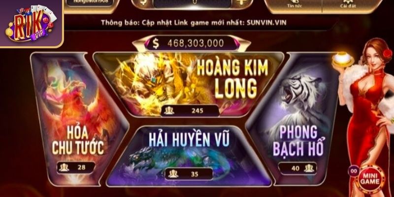 Xóc đĩa tứ linh RIKVIP là gì?