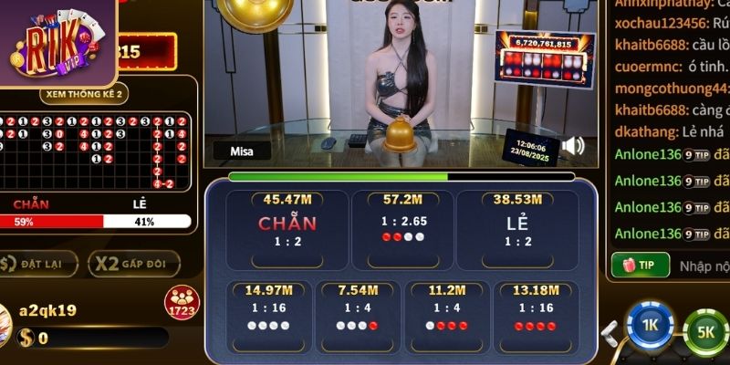 Cách soi cầu xóc đĩa RIKVIP 1-1