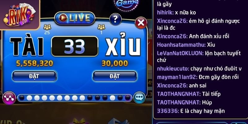 Tool tài xỉu RIKVIP cảnh báo kết quả